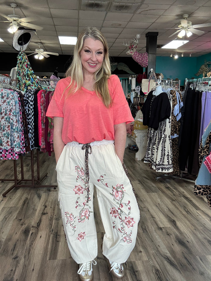 Pink Petals & Leopard Trails Pants