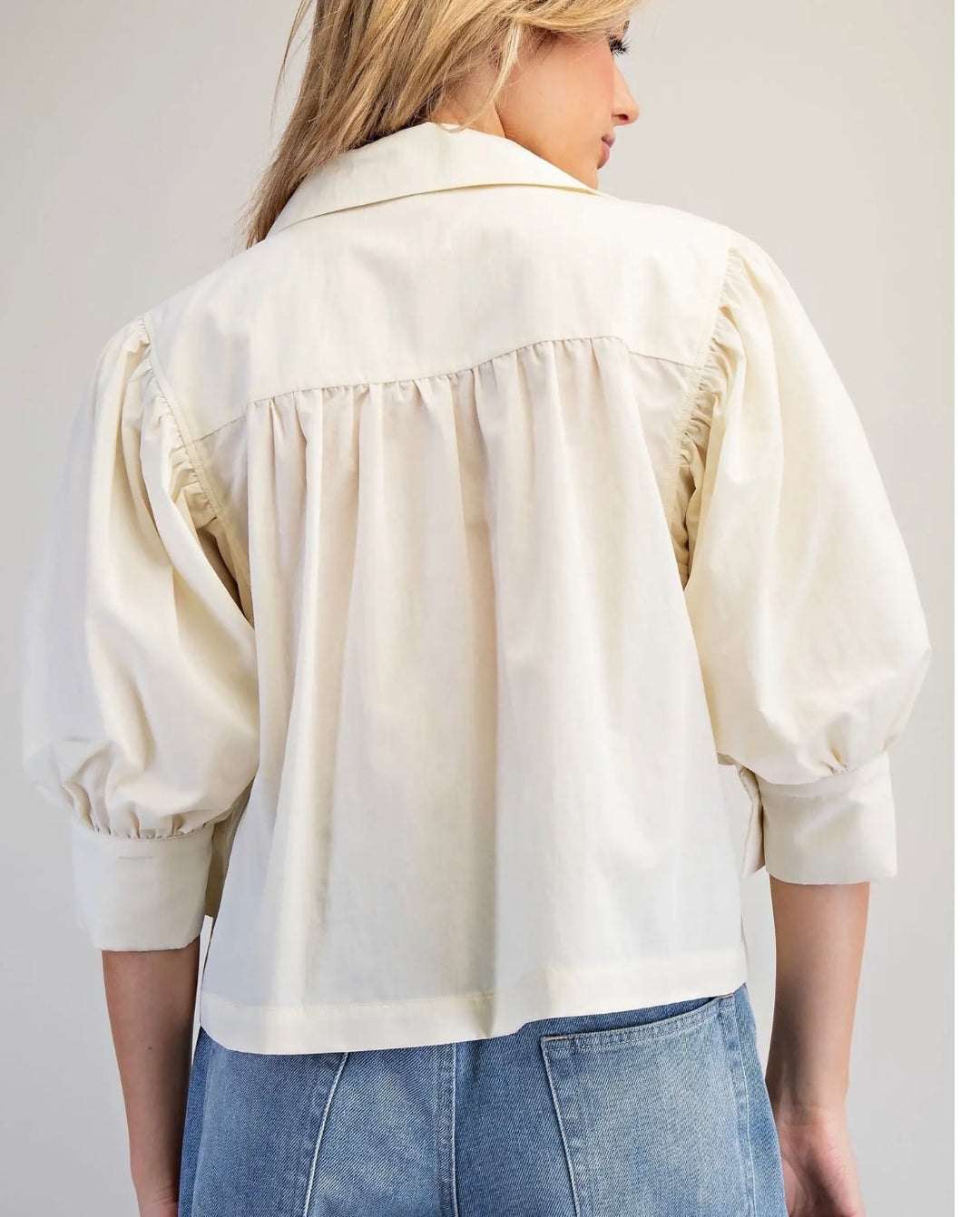 Puffed Sleeve Blouse
