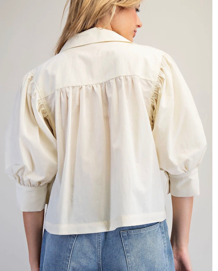 Puffed Sleeve Blouse