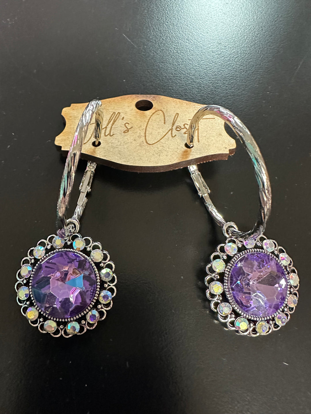 Bejeweled Hoop Earrings