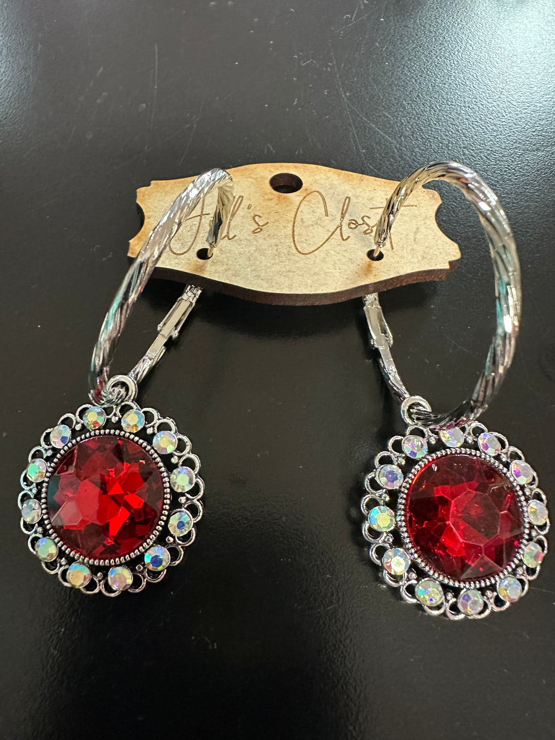 Bejeweled Hoop Earrings