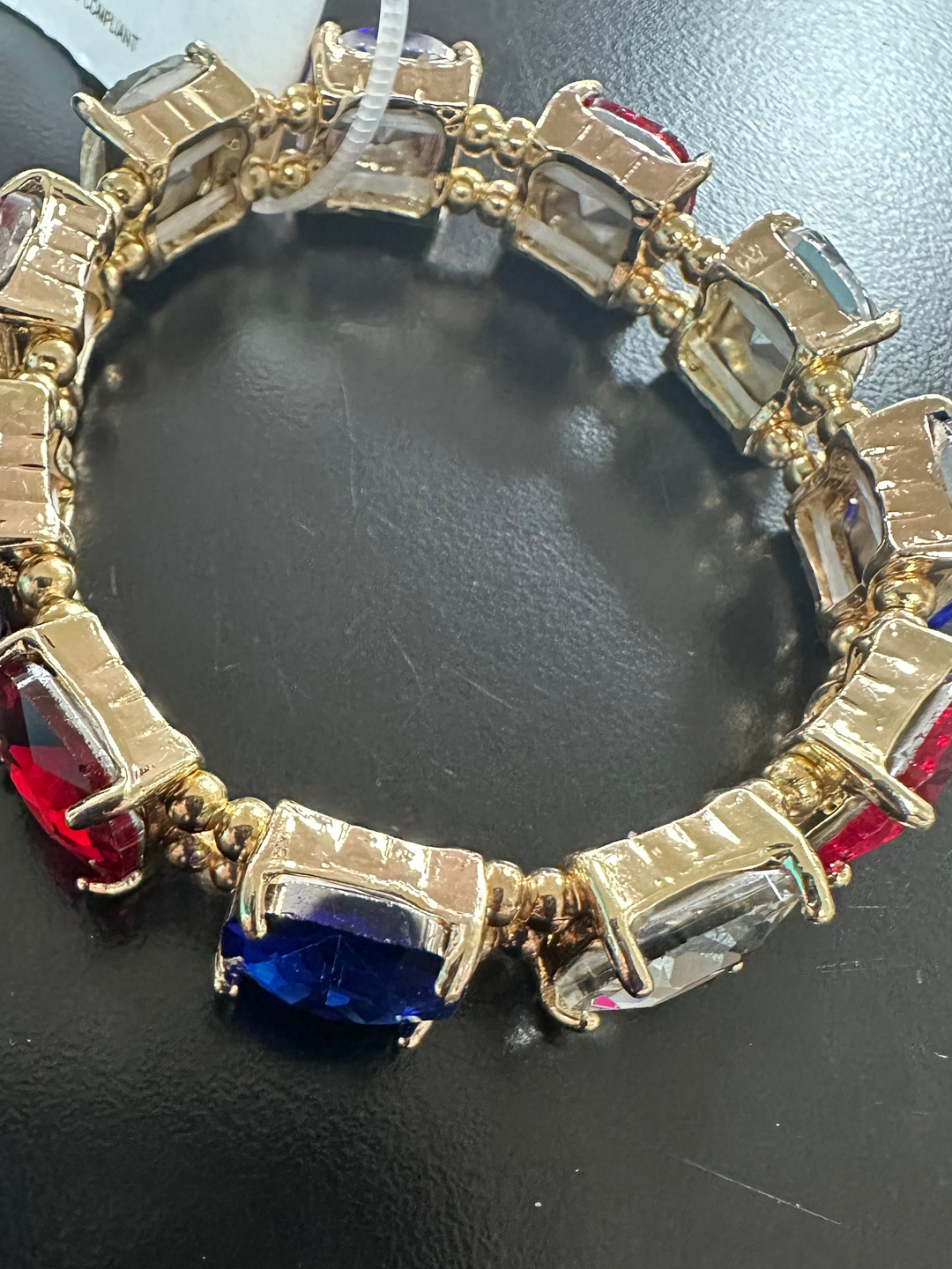 Red White Blue Bling Bracelet