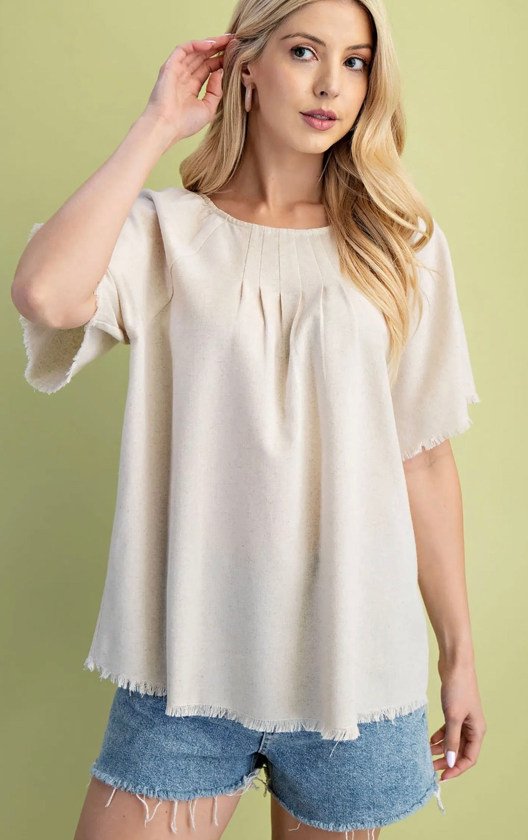 Sassy Linen Top