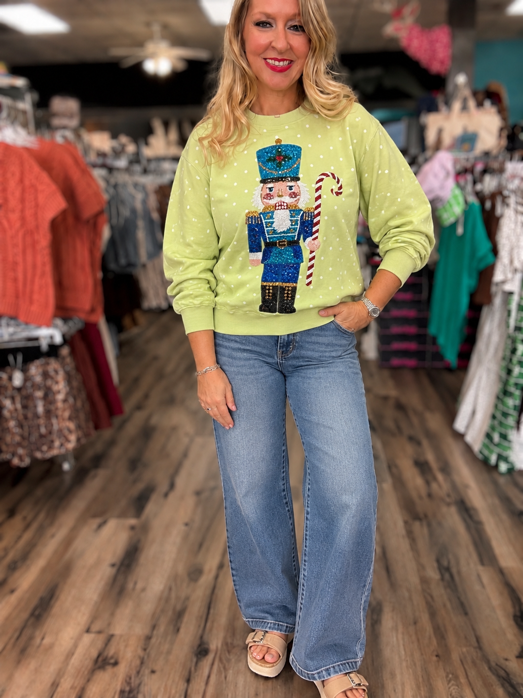 Sequin Nutcracker Sweatshirt