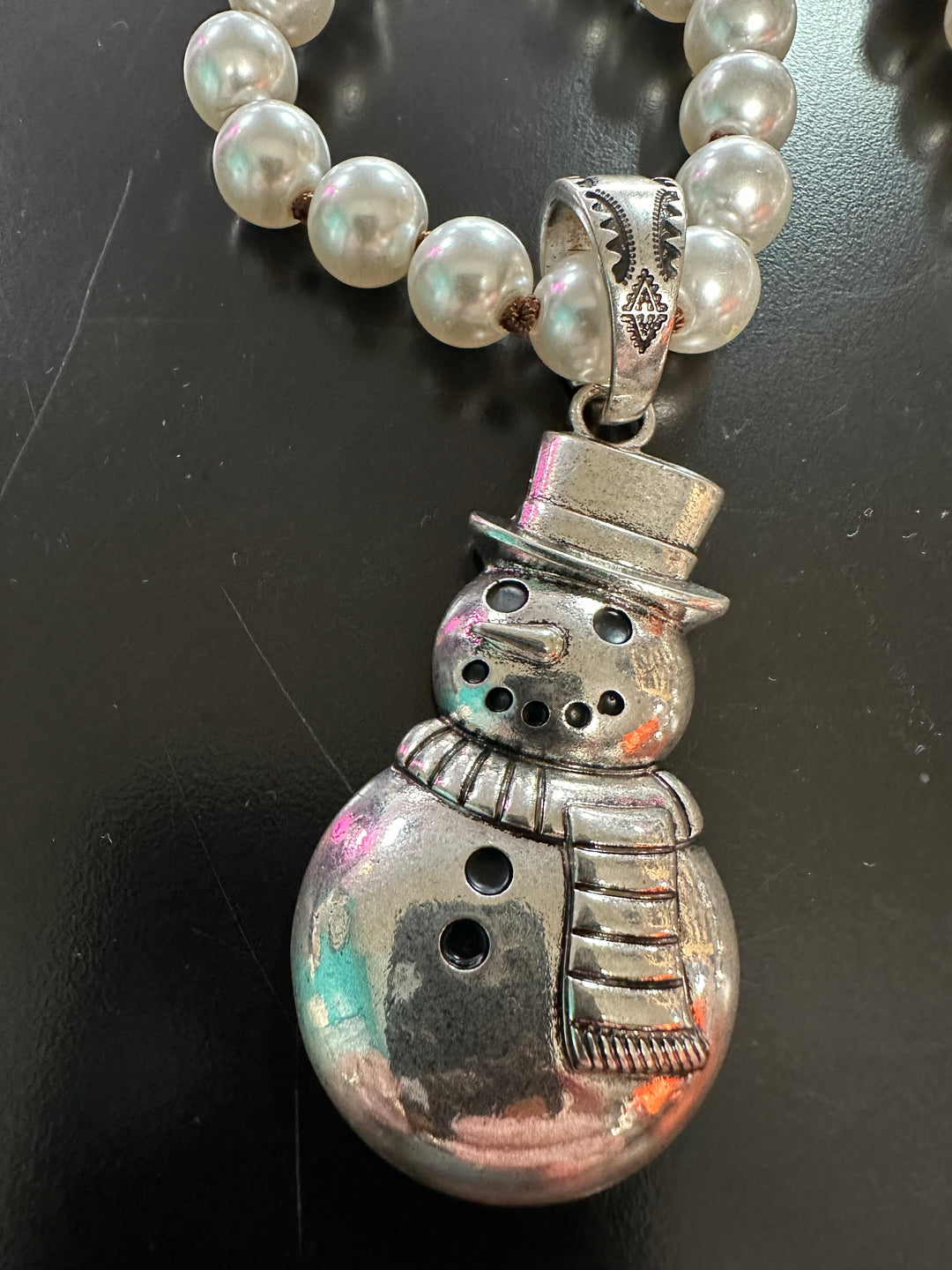 Pearl Christmas Necklace, Bracelet & Earrings