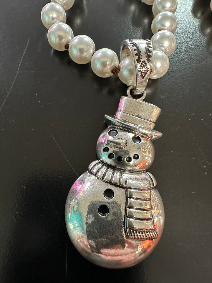 Pearl Christmas Necklace, Bracelet & Earrings