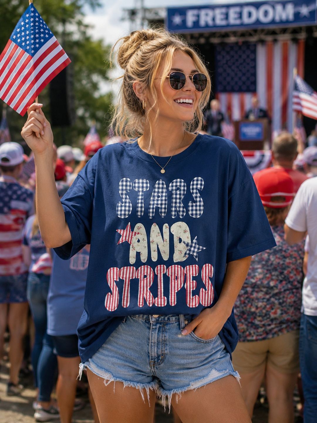 Stars & Stripes Oversize T- shirt
