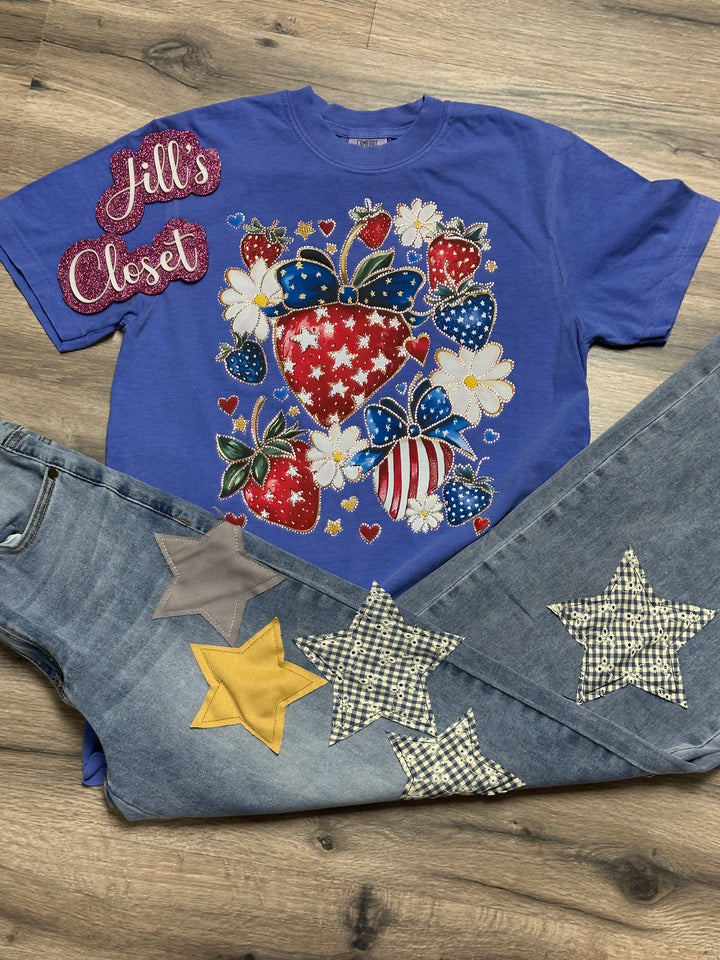 Strawberry sparkles tee