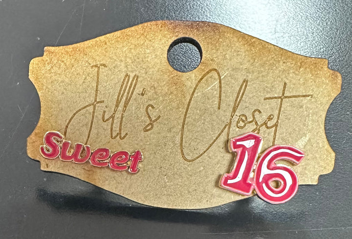 Sweet 16 Birthday earrings