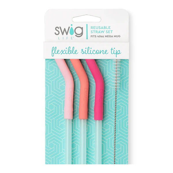 Swig Mega Mug straw set