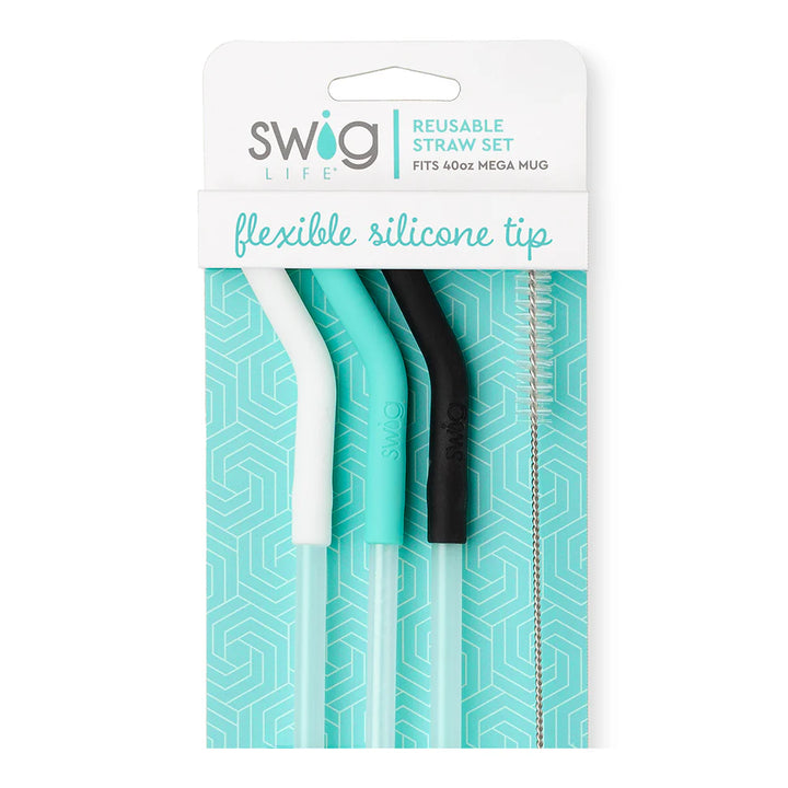 Swig Mega Mug straw set