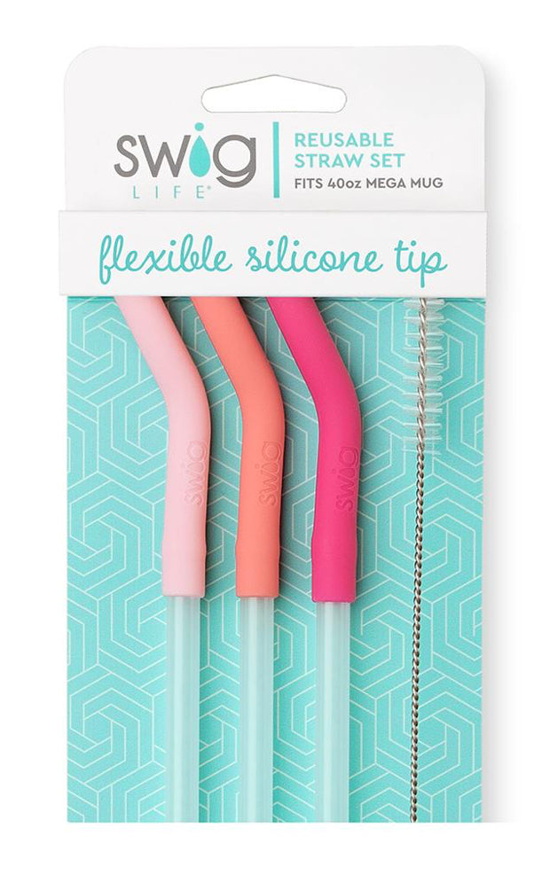 Swig Mega Mug straw set
