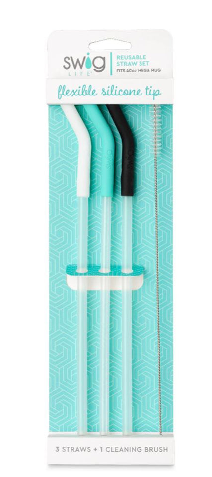 Swig Mega Mug straw set