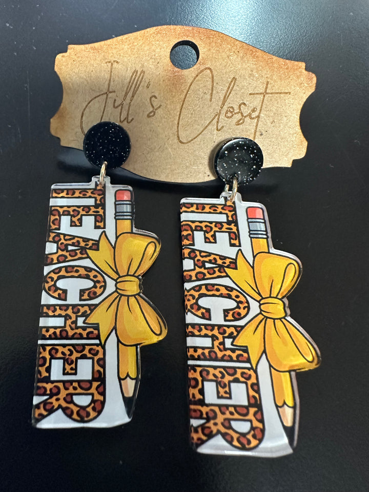 Teacher Pencil Earrings