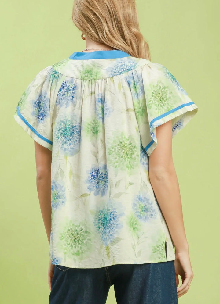 Texas Hills Flowers Blouse