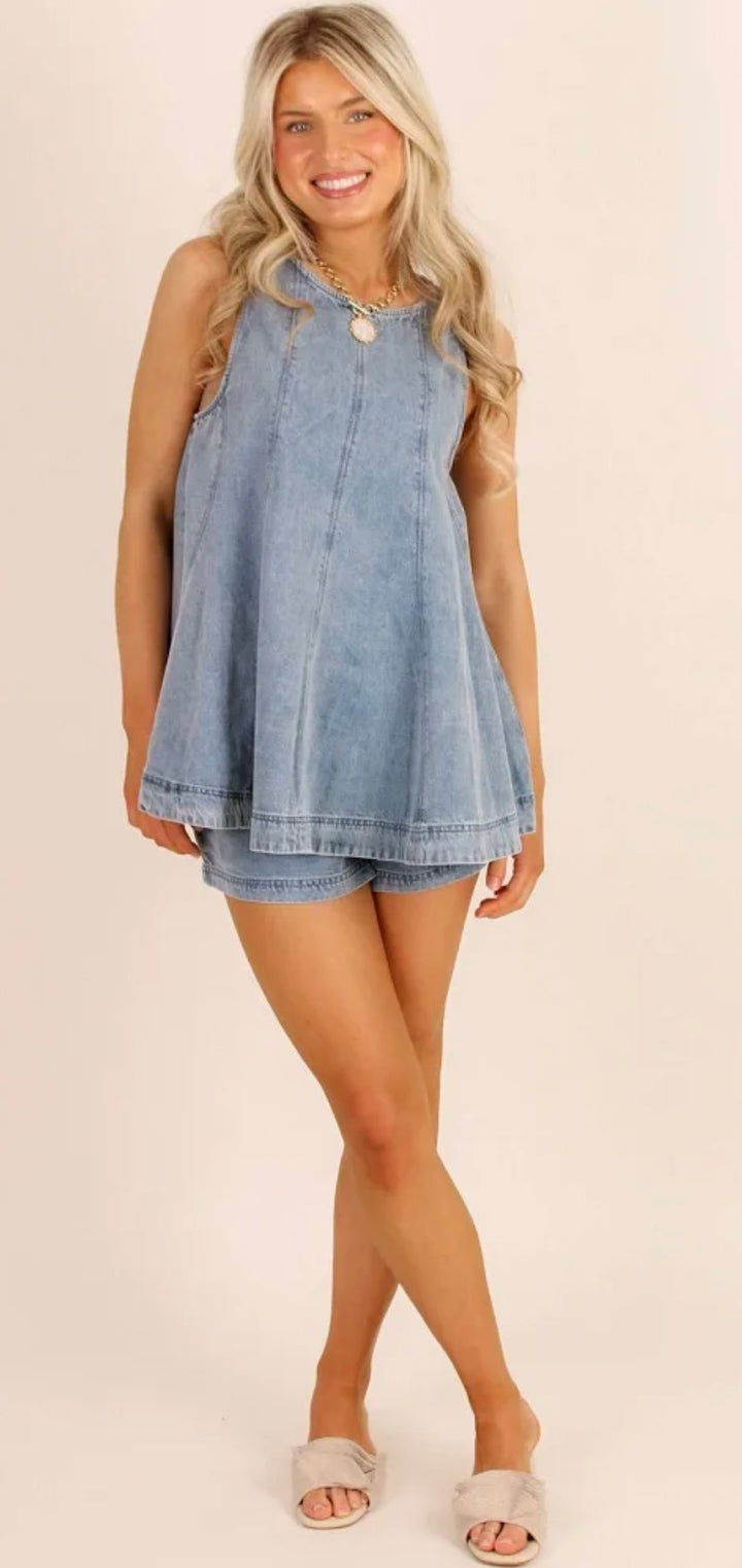 The Easy Breeze Denim Top