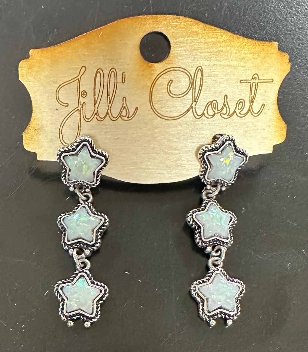Triple Star Stud Earrings