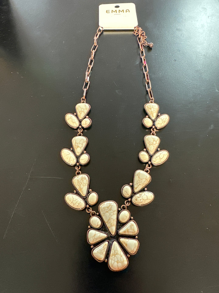 Triple Strand Bronze Necklace