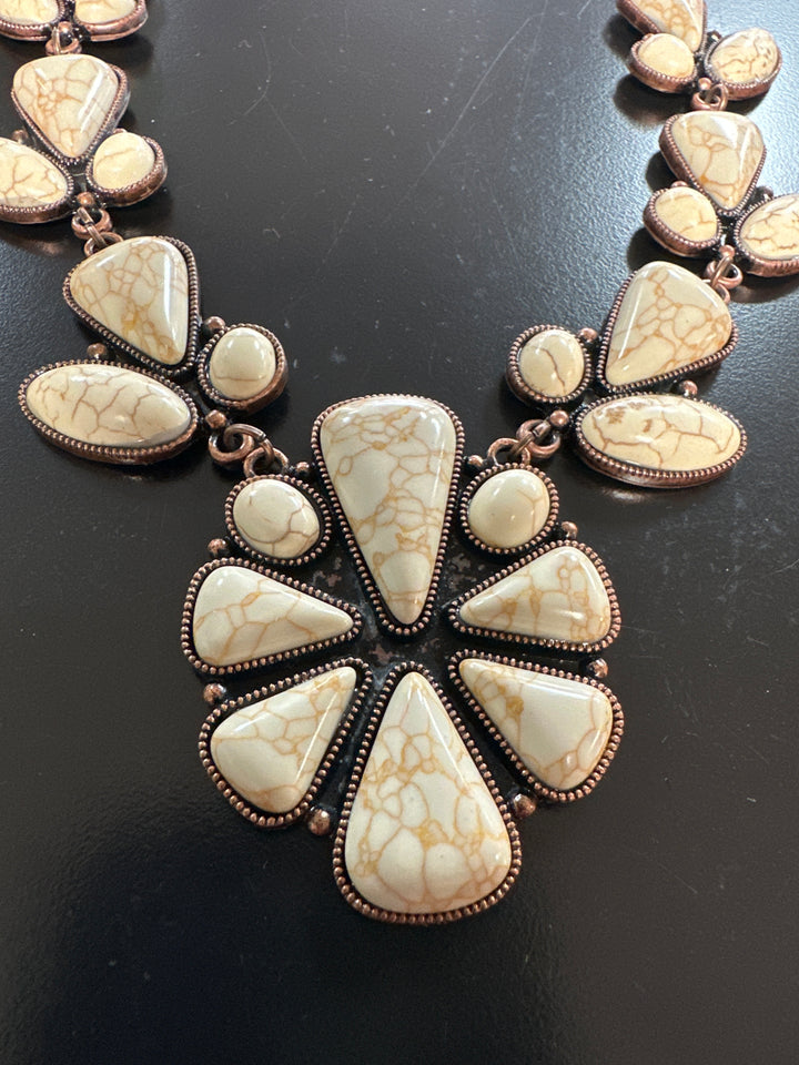 Triple Strand Bronze Necklace