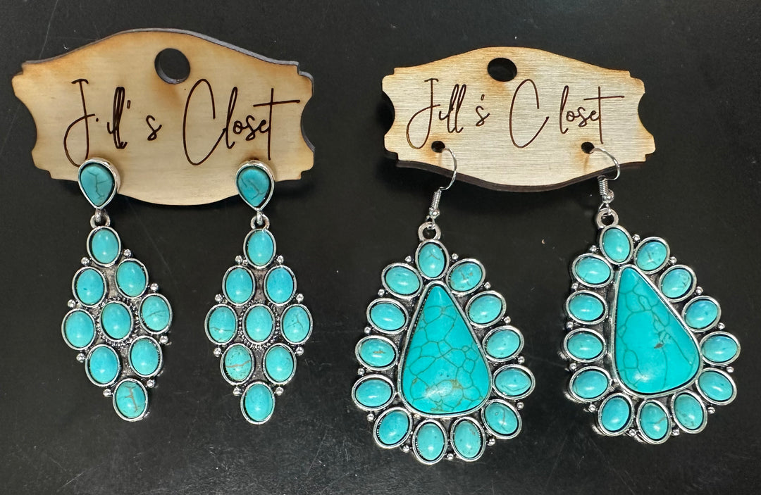 Lg. Turquoise Earrings