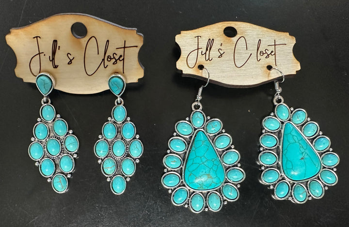 Lg. Turquoise Earrings