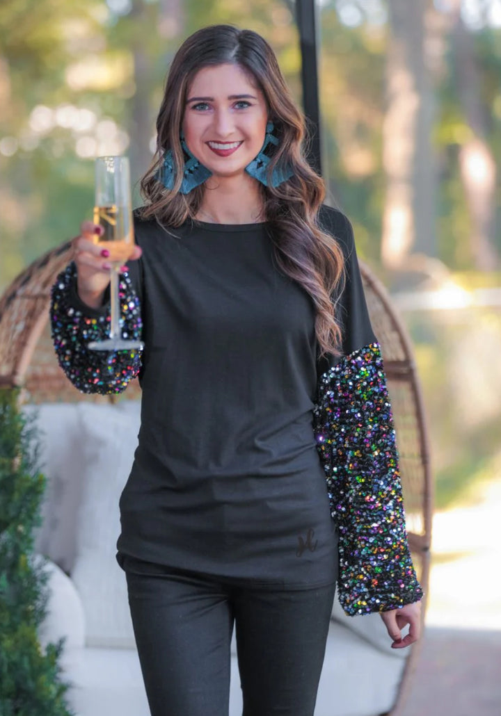 Vegas Lights Sequin Pullover