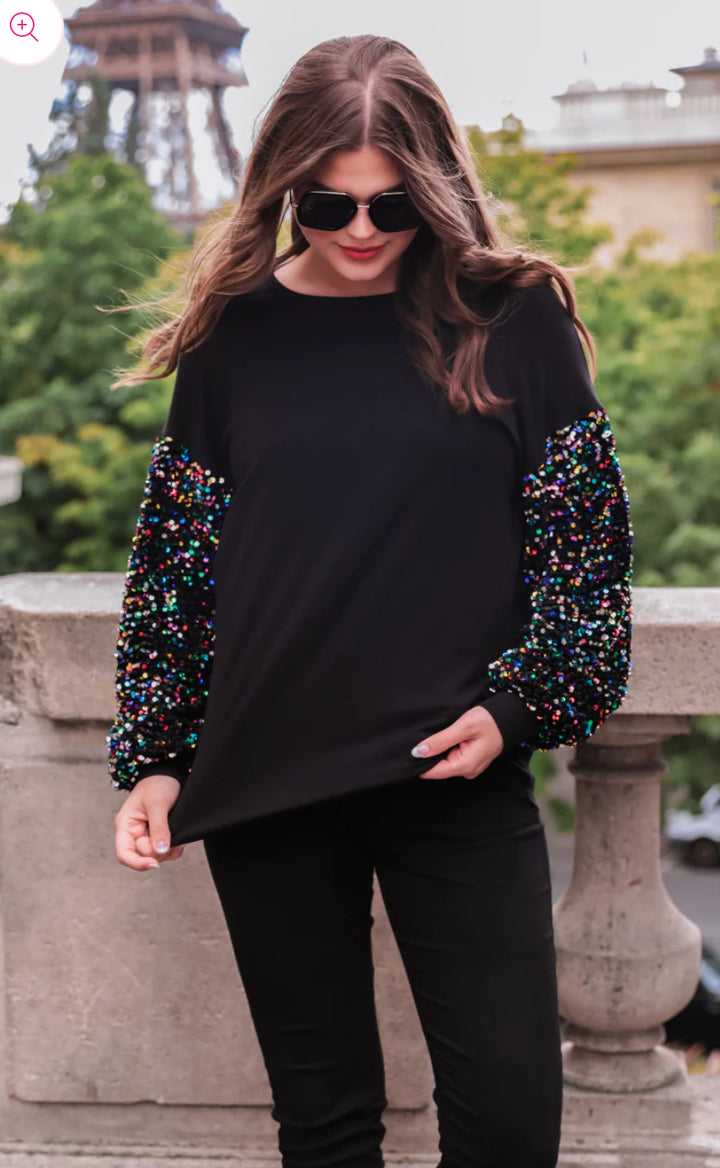 Vegas Lights Sequin Pullover