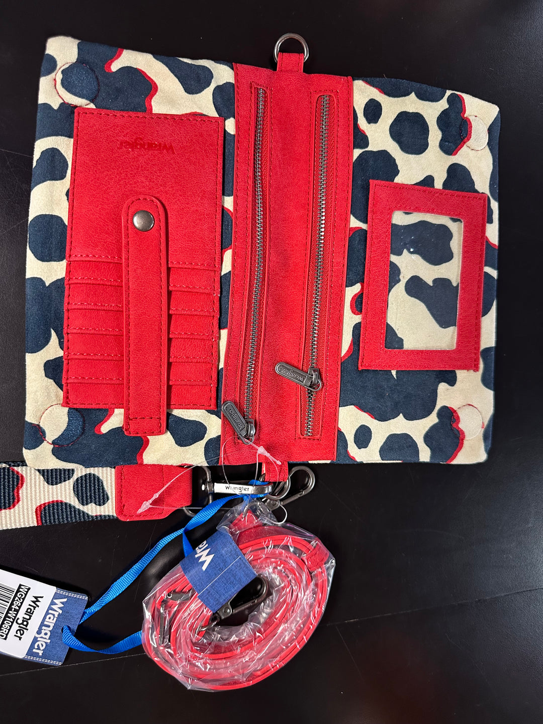 Wrangler Animal Print Crossbody Wallet