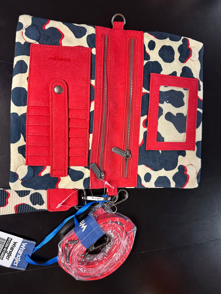 Wrangler Animal Print Crossbody Wallet