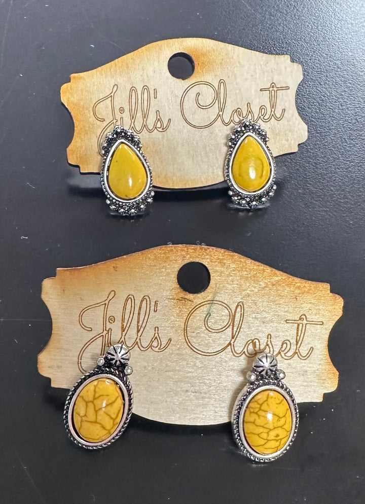 Sunshine Yellow Necklace or Earrings