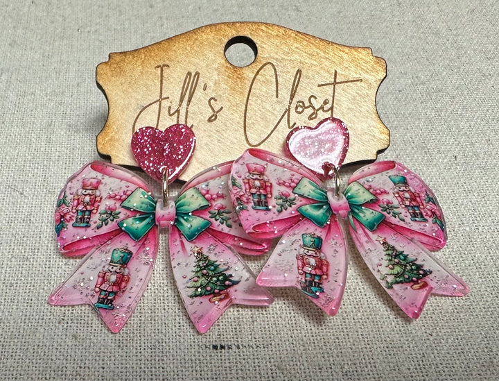 Christmas Bow Earrings
