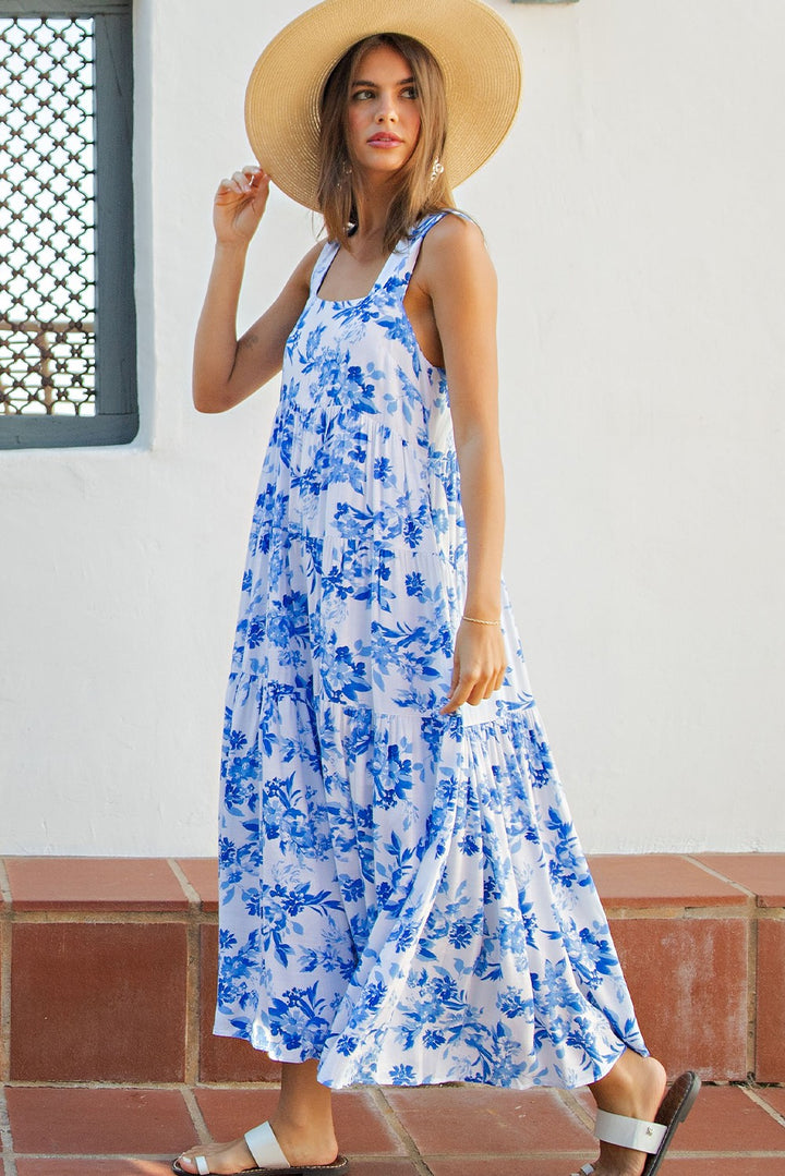 French Blue Dress