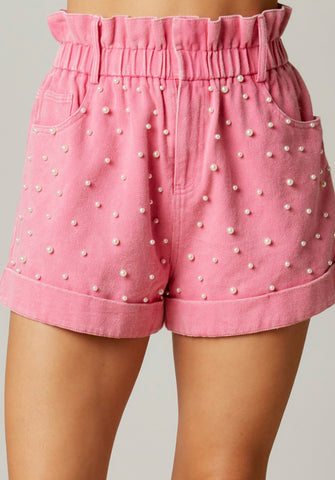 Pink bubbles shorts