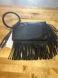 Fringe wristlet purse