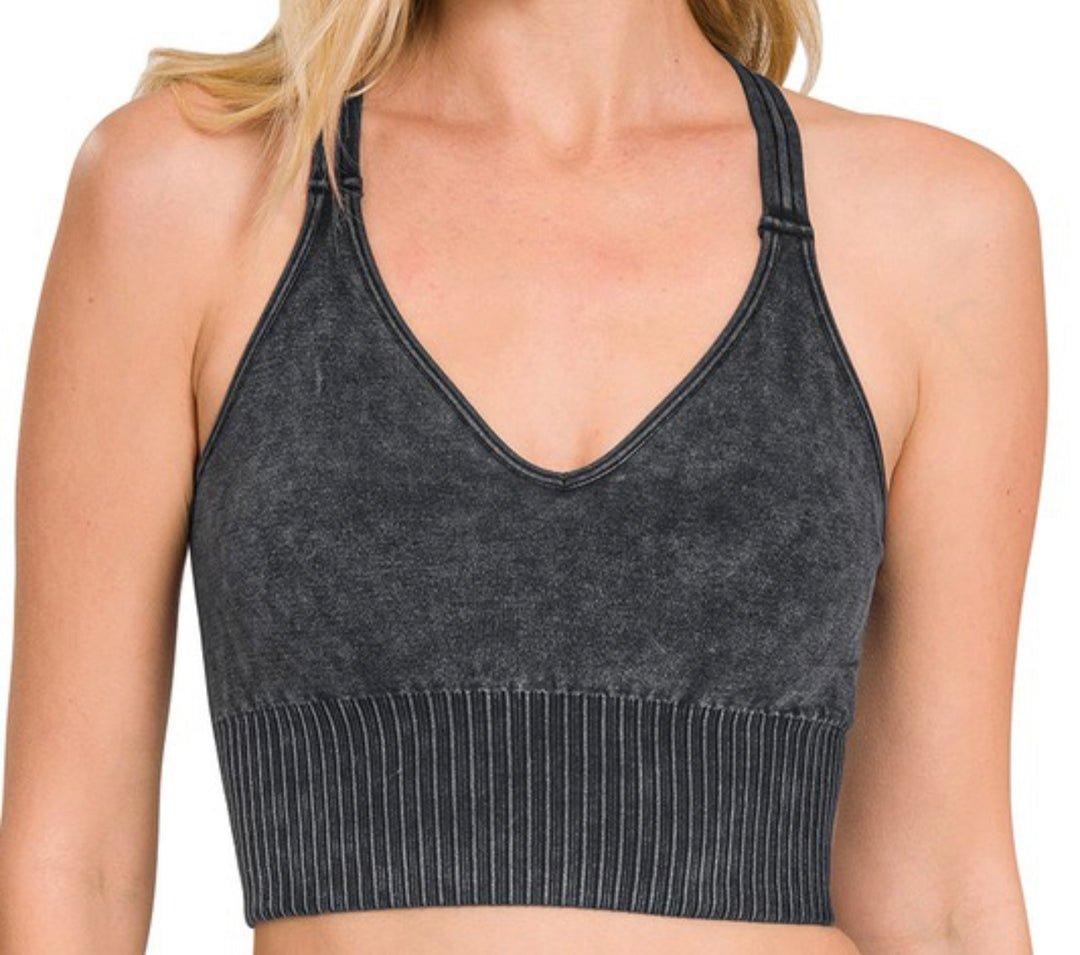 Crisscross strap bralette