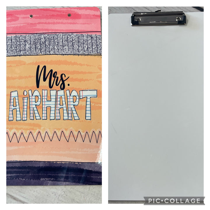 Personalized Teacher clipboard