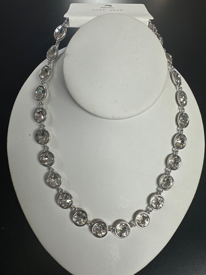 Jennifer’s Rd Faceted Stone Necklace