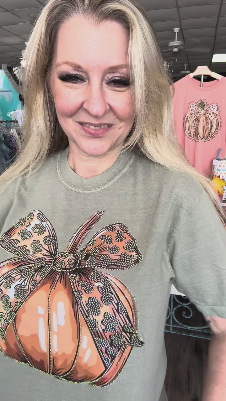 Sparkly Leopard Pumpkin