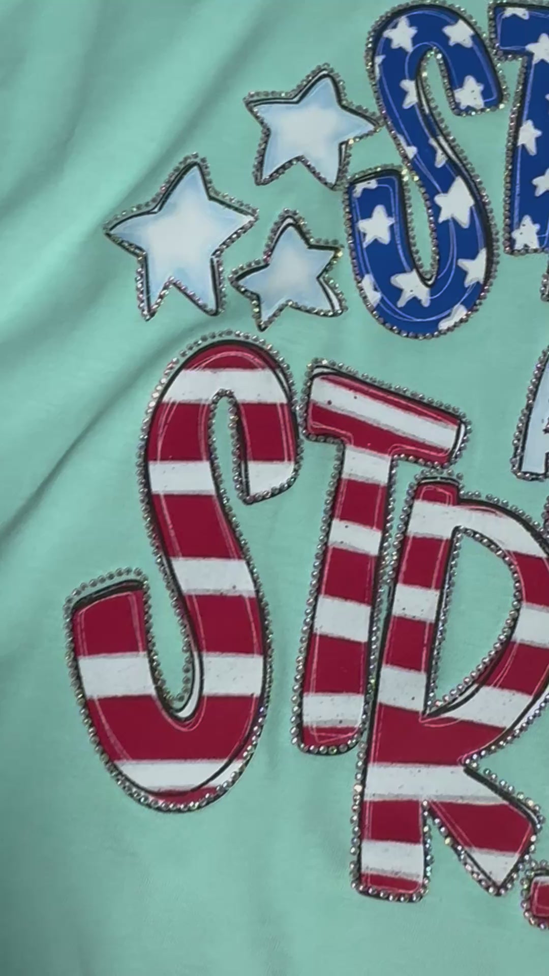 Stars & Stripes Bling Tee