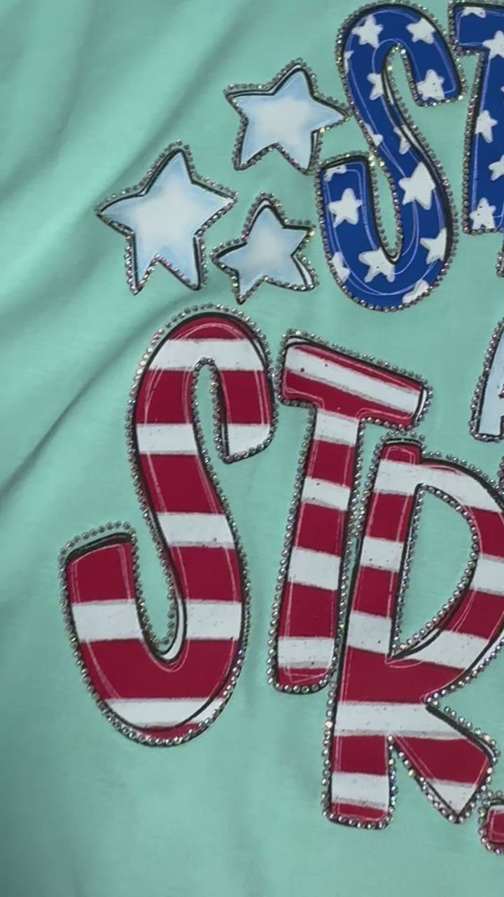 Stars & Stripes Bling Tee