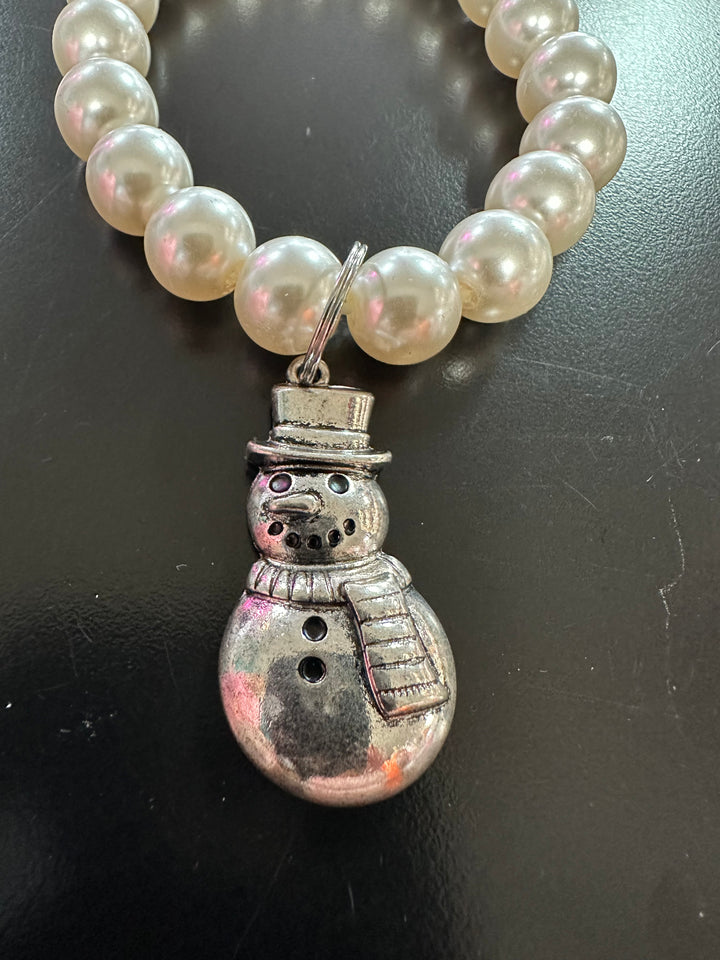 Pearl Christmas Necklace, Bracelet & Earrings