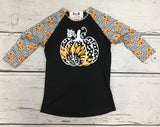 Leopard Sunflower Raglan