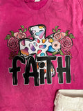 Floral faith tee