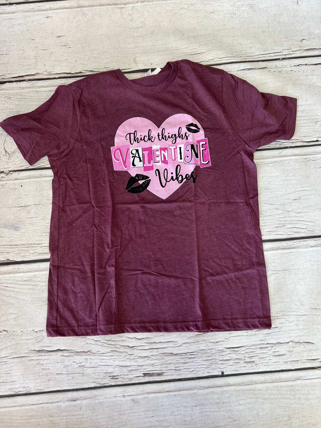 Valentines thick thighs tee