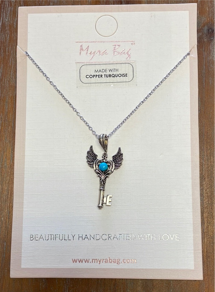 Myra Bag Winged Key Necklace – Jill's Closet Alvin