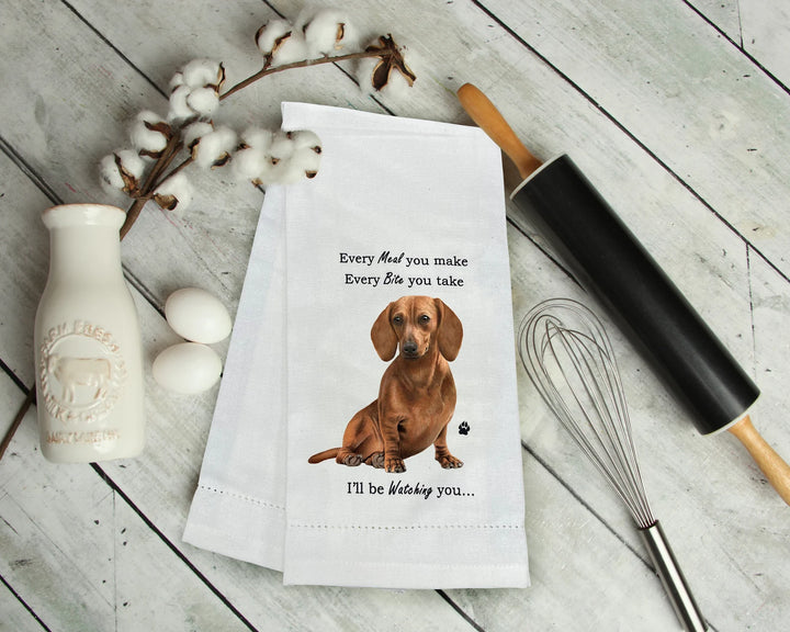 Dachshund dog towel