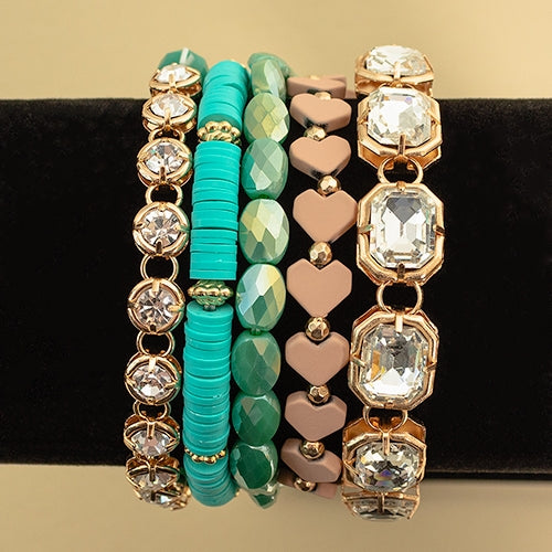 Turquoise bracelet set