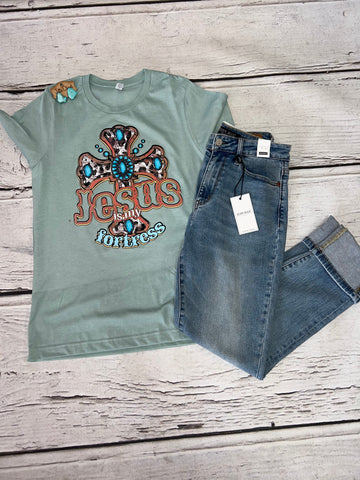 Jesus is my fortress tee