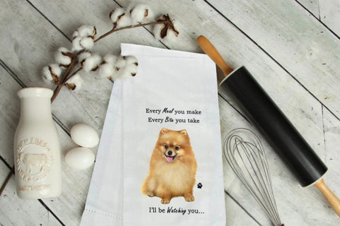 Pomeranian dog towel
