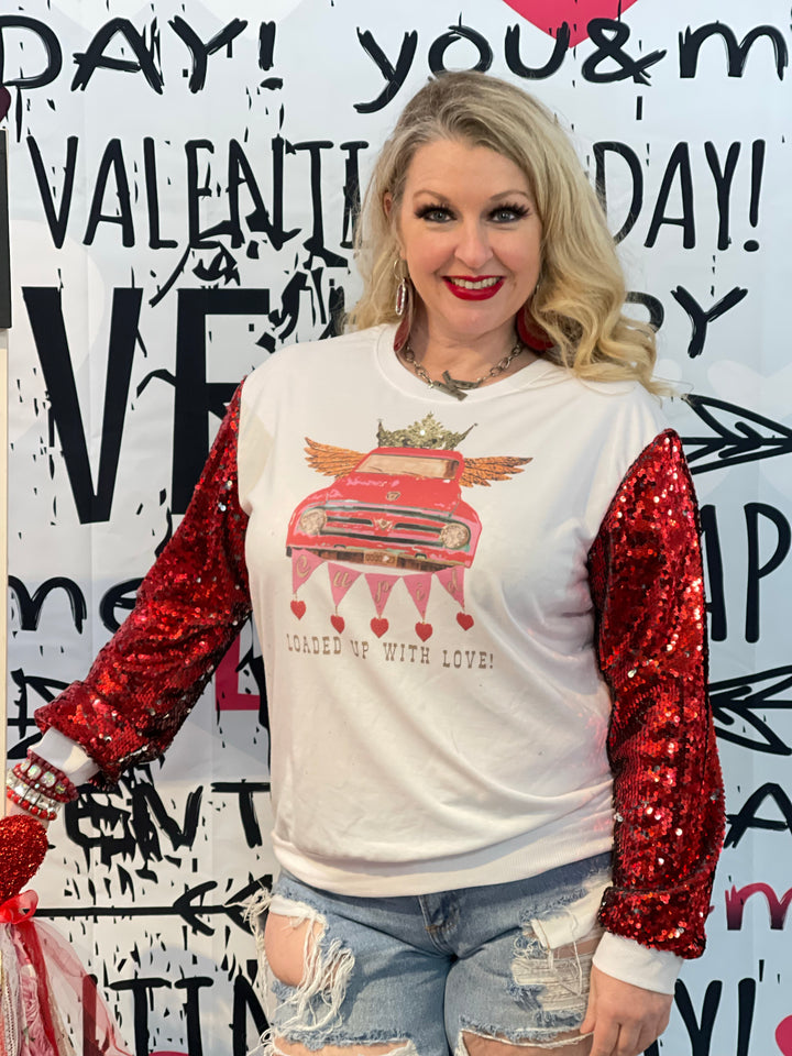 Loads of Love Sequin Shirt
